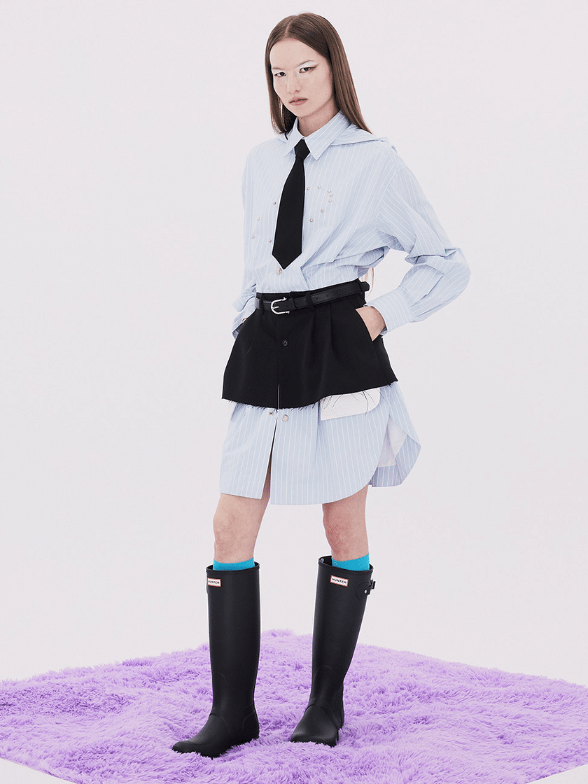 Layered Dress and Tie