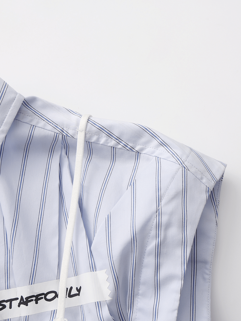 Cropped Circut Shirt Light Blue