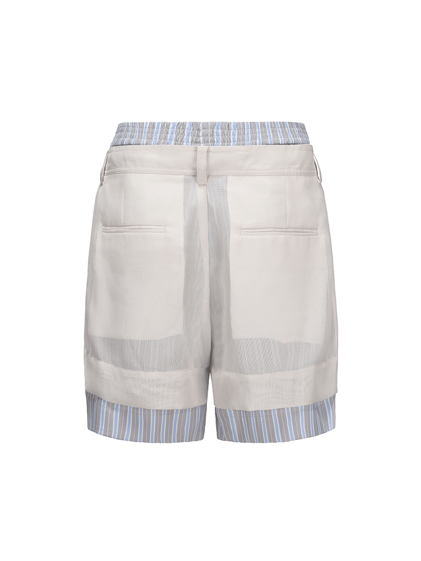 Overlay Shorts Beige