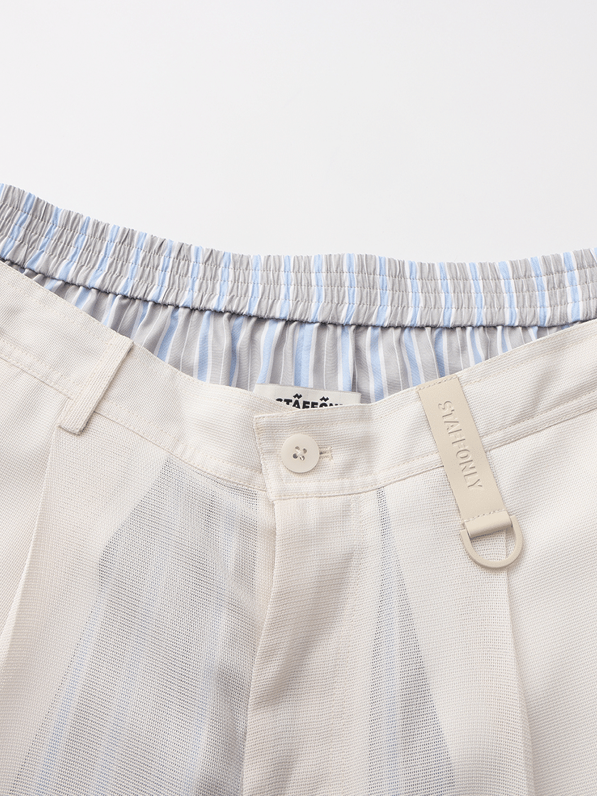 Overlay Shorts Beige