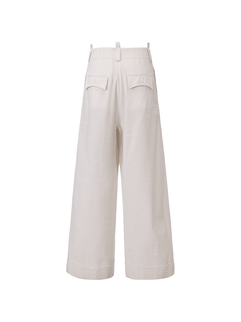Ripple Trousers Beige