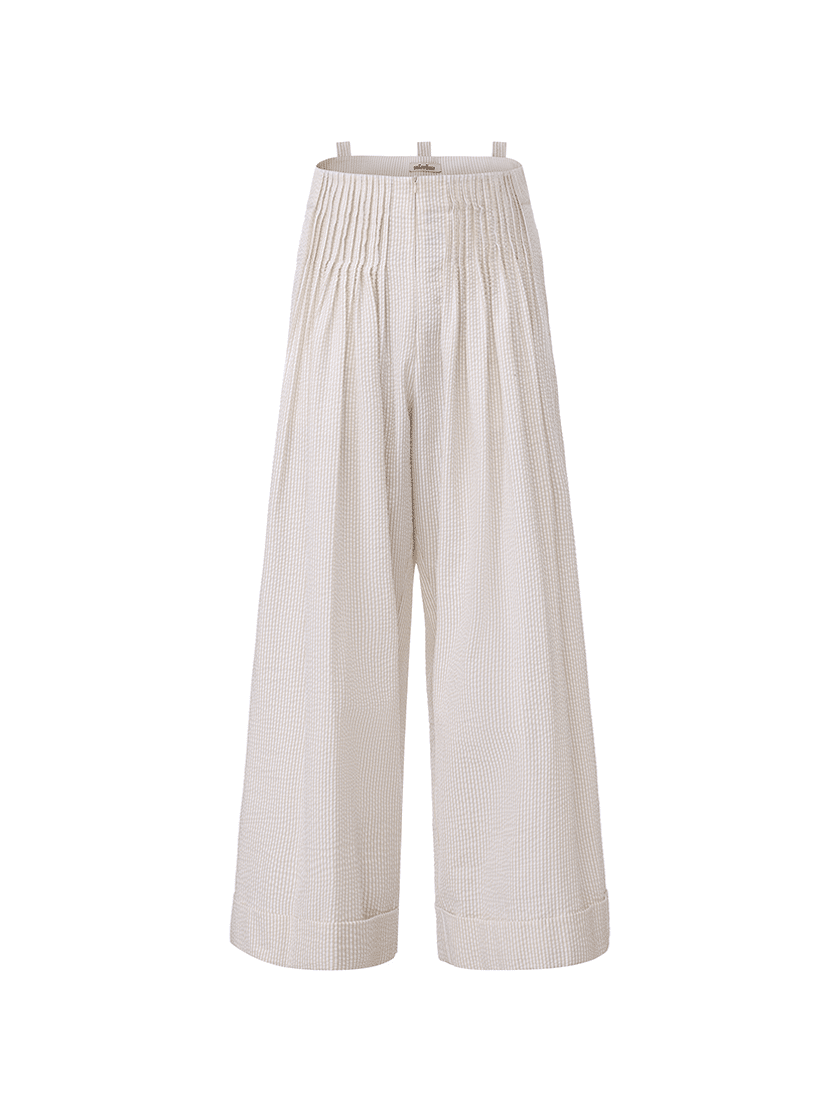 Ripple Trousers Beige