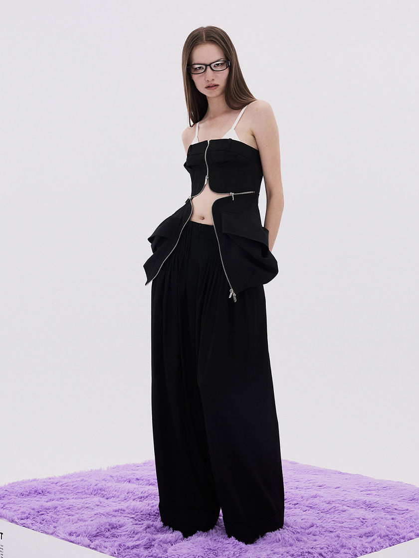 Ripple Trousers Black