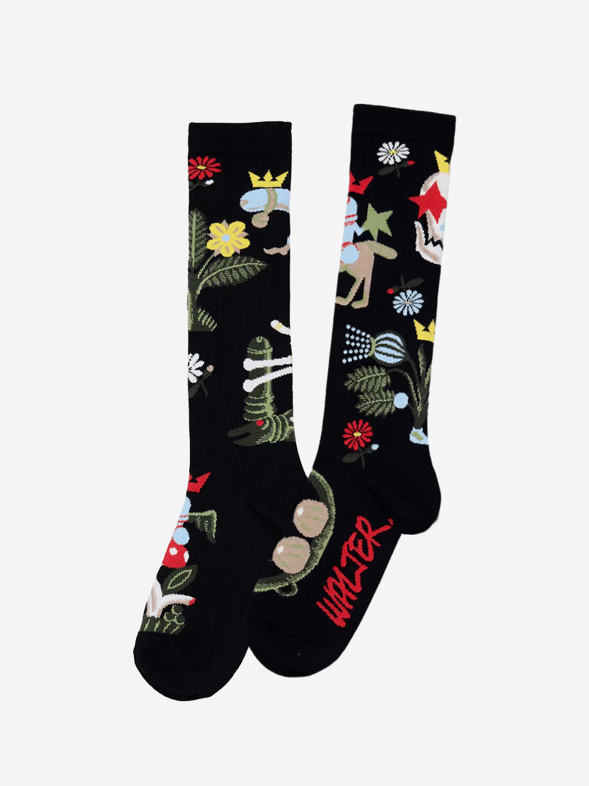 Crown Socks Black