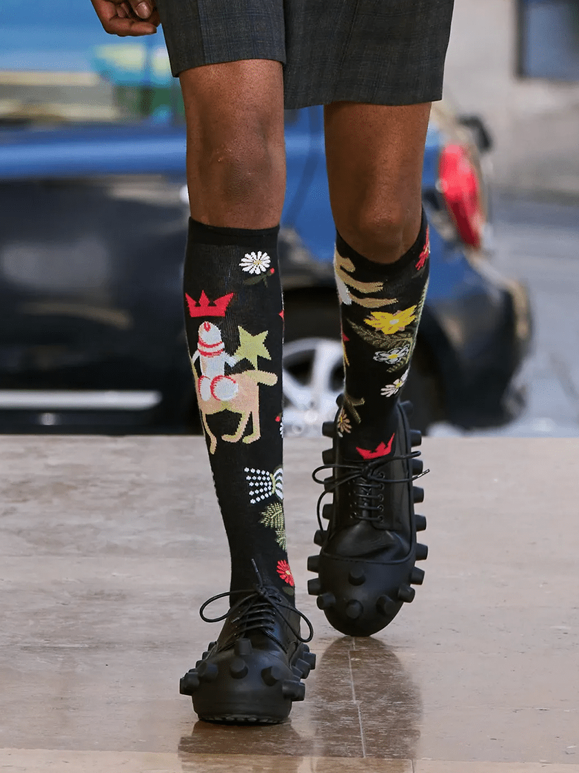Crown Socks Black