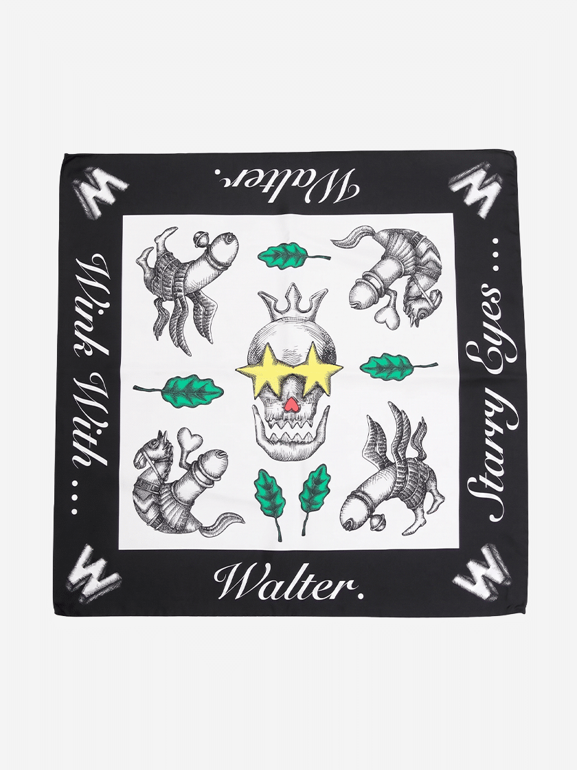 Crown Bandana Black