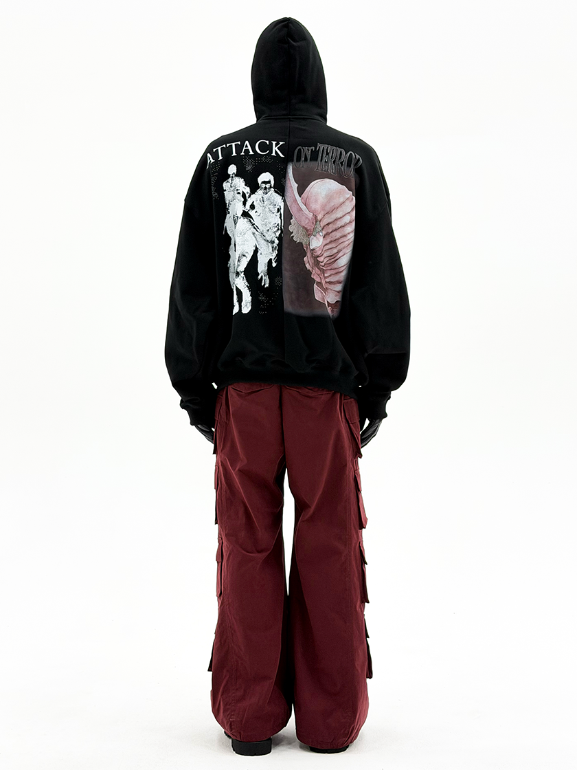 Attack On Terror Curved Zip Hoodie