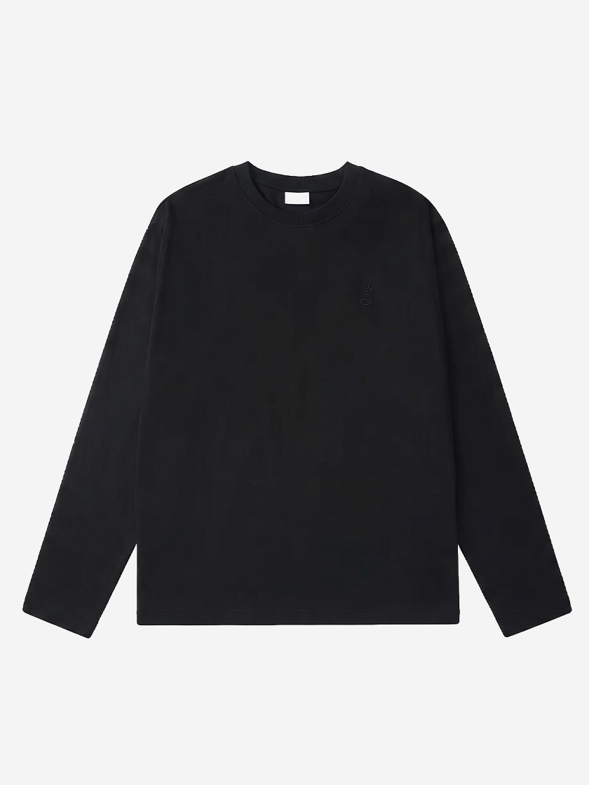 Classic Blank LS Tee Black