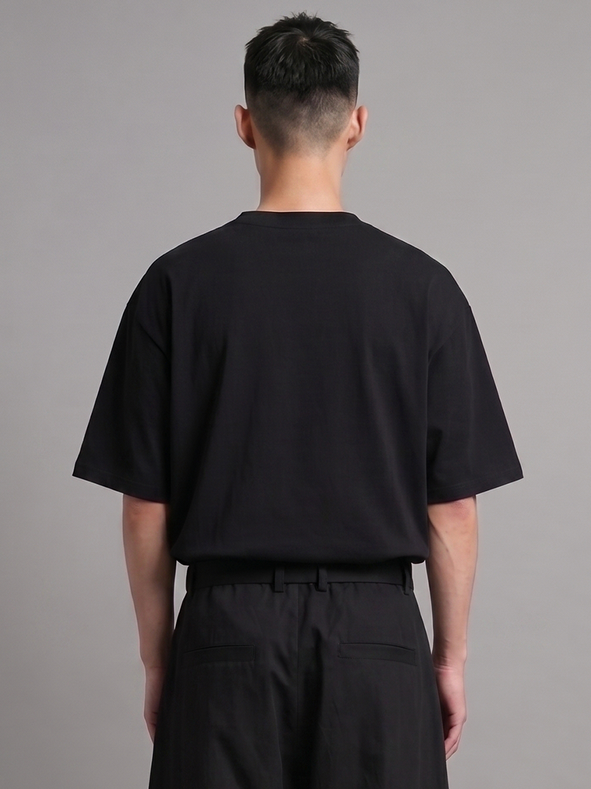 Oversized Blank Tee Black