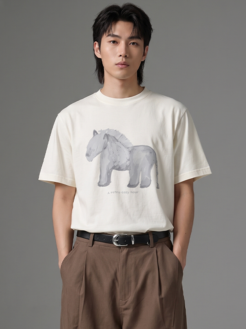 Cartoon Horse Tee