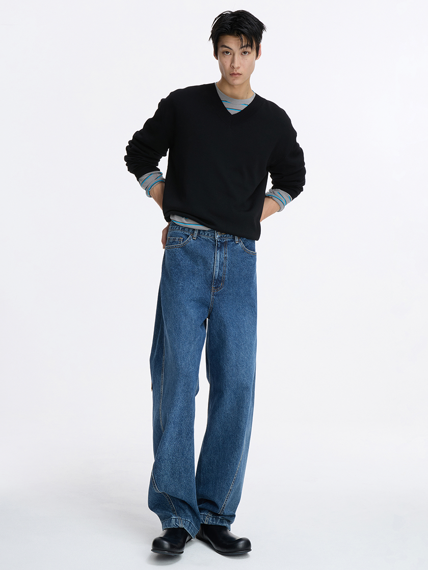Twisted Seam Relaxed Denim