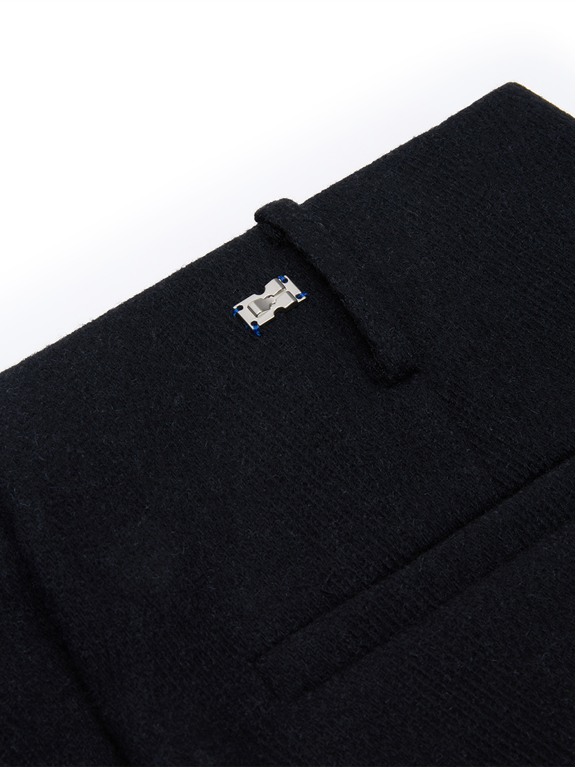 Classic Pleated Woolen Trousers
