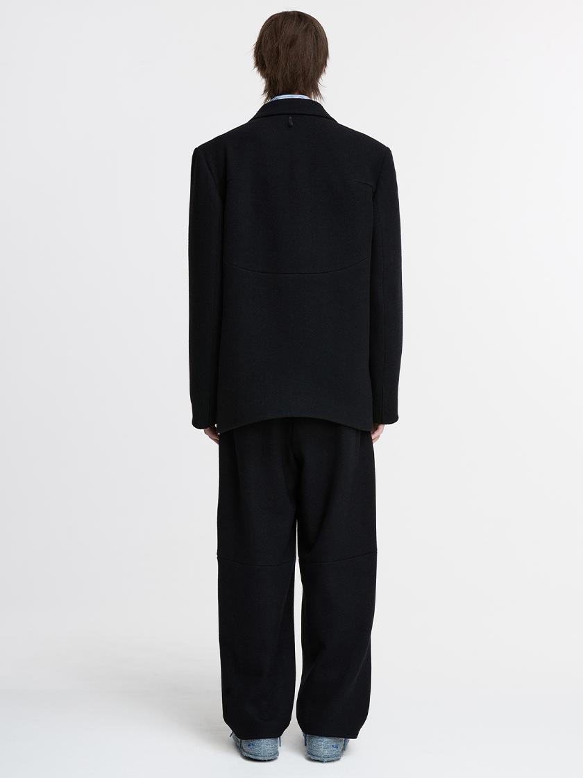 Classic Pleated Woolen Trousers