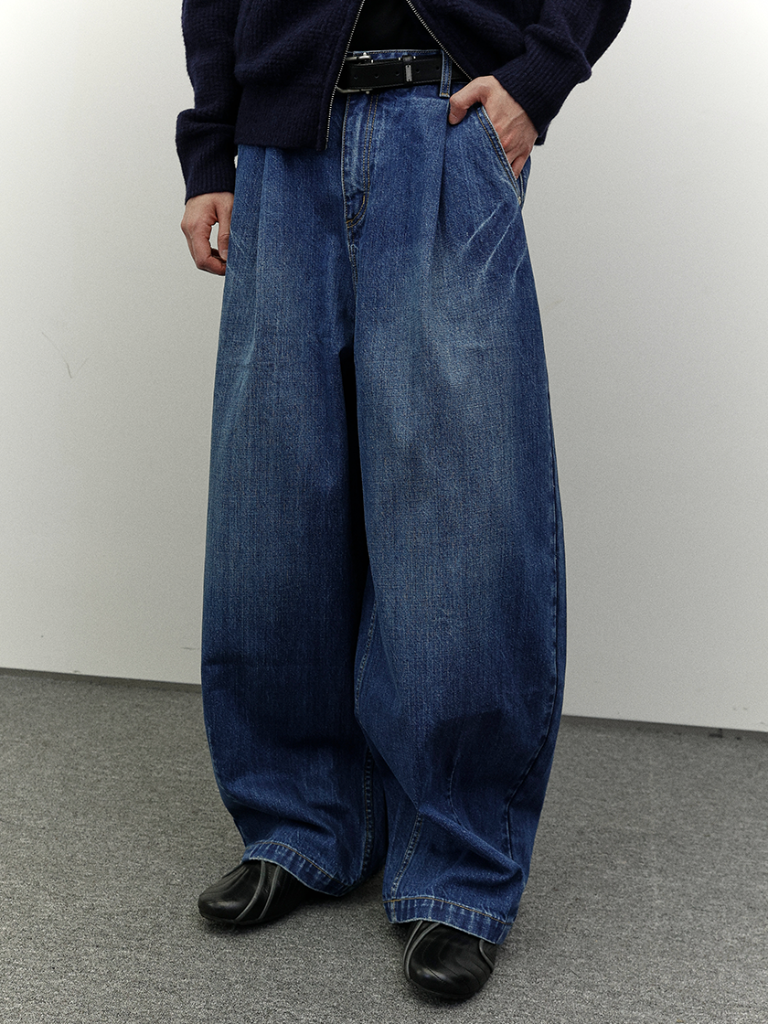 Dark Washed Cocoon Jeans