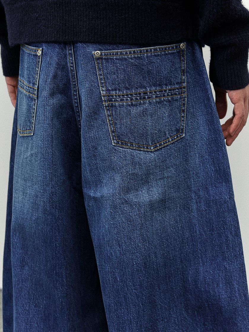 Dark Washed Cocoon Jeans