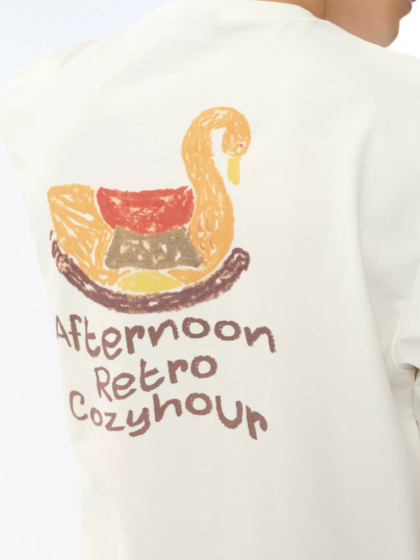 Crayon Swan Tee