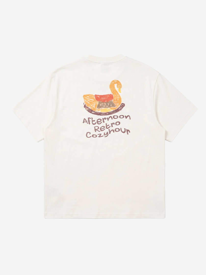 Crayon Swan Tee