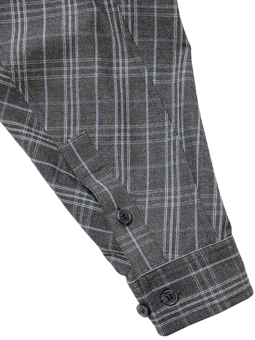 Crop Sculpted Raglan Shirt Gray