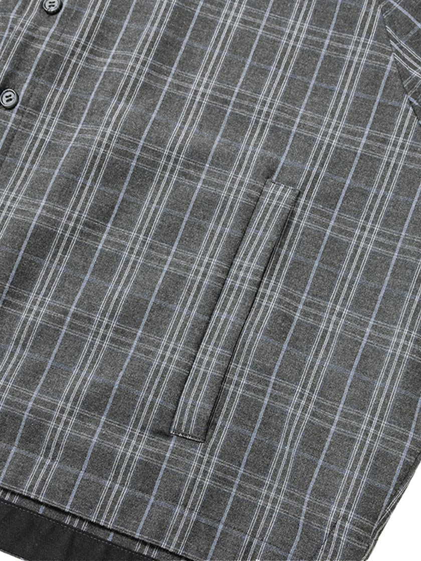 Crop Sculpted Raglan Shirt Gray