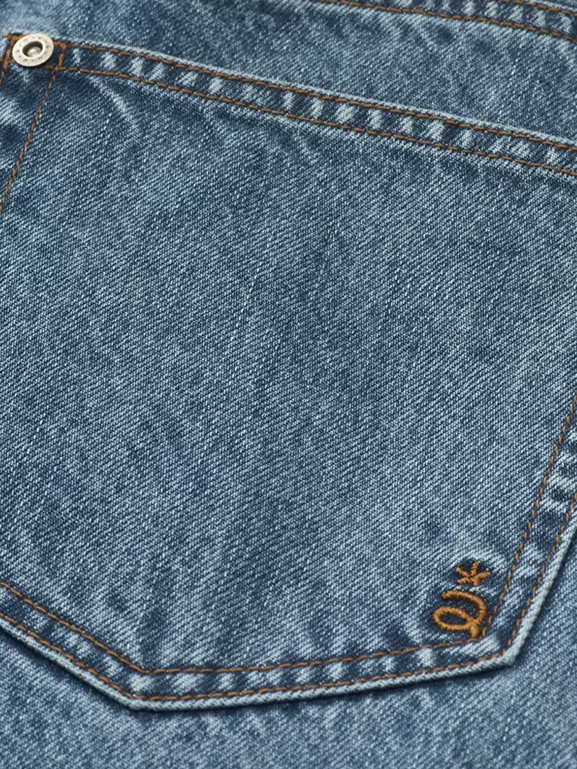 Curved Seam Baggy Denim