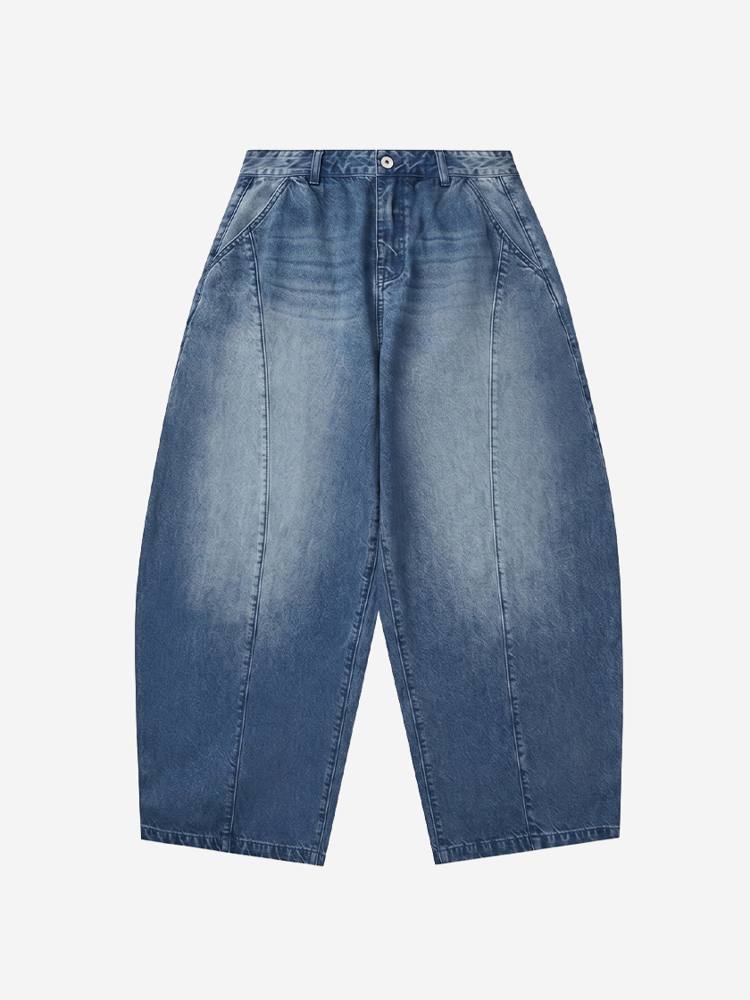 Washed Baggy Denim