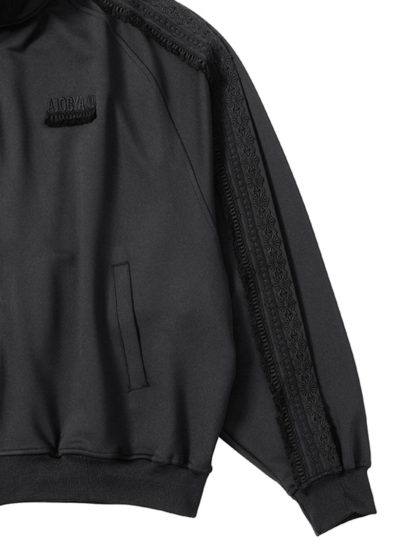 Multi Lace Trim Raglan Track Jacket