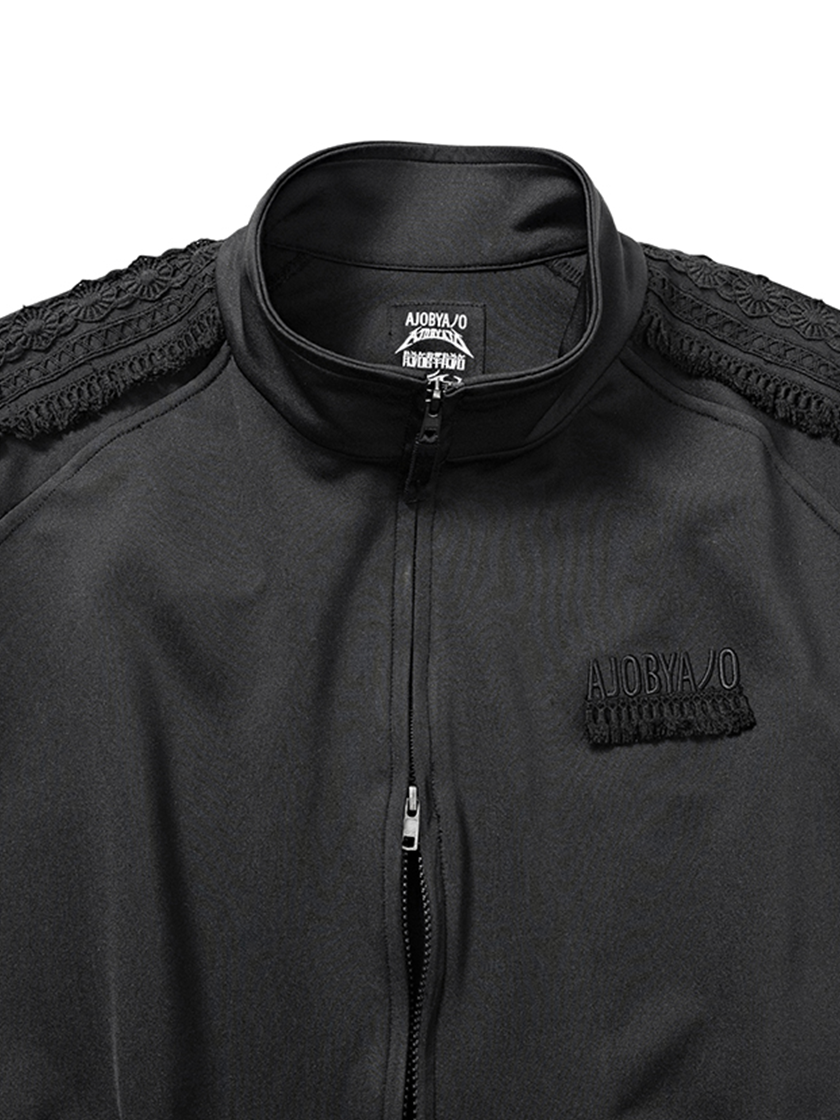 Multi Lace Trim Raglan Track Jacket