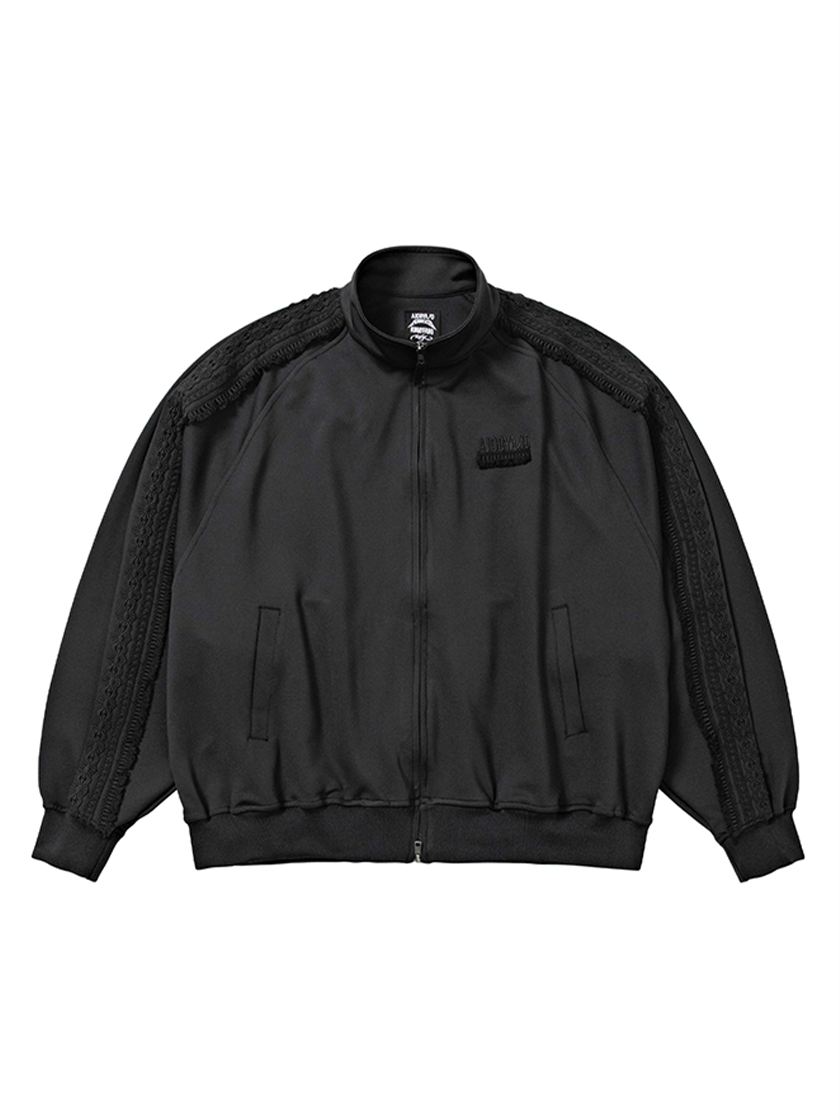 Multi Lace Trim Raglan Track Jacket