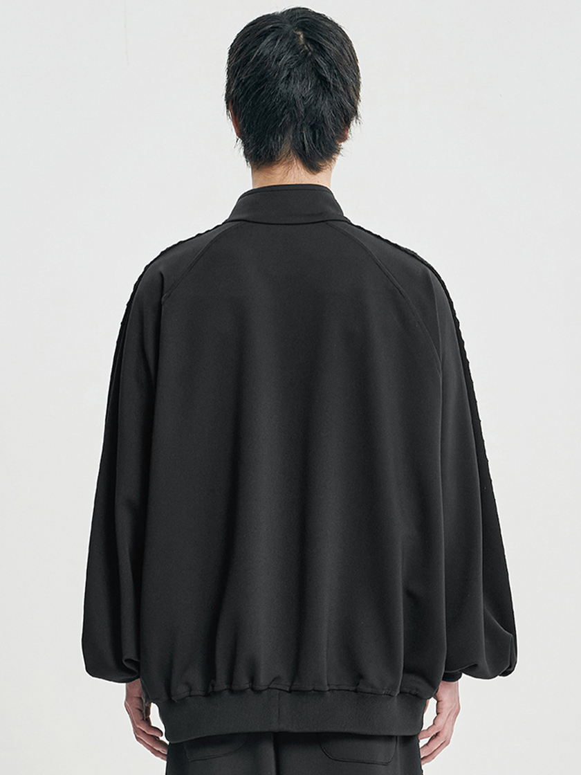 Multi Lace Trim Raglan Track Jacket