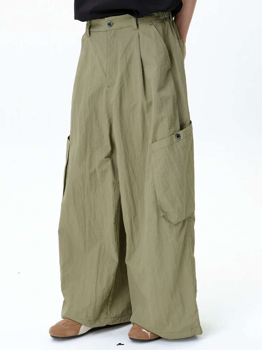 Relaxed Cargo Pants Green