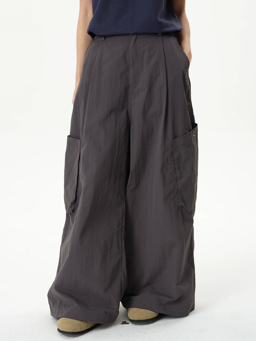 Relaxed Cargo Pants Gray
