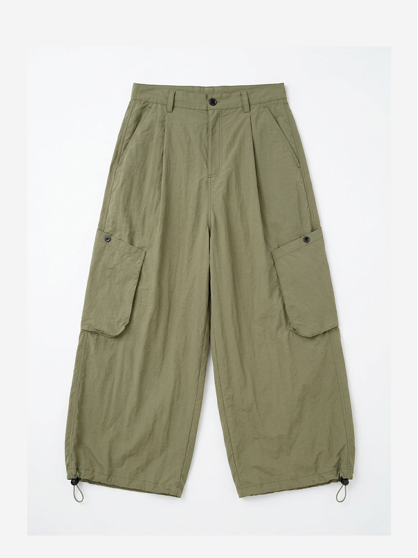 Relaxed Cargo Pants Green