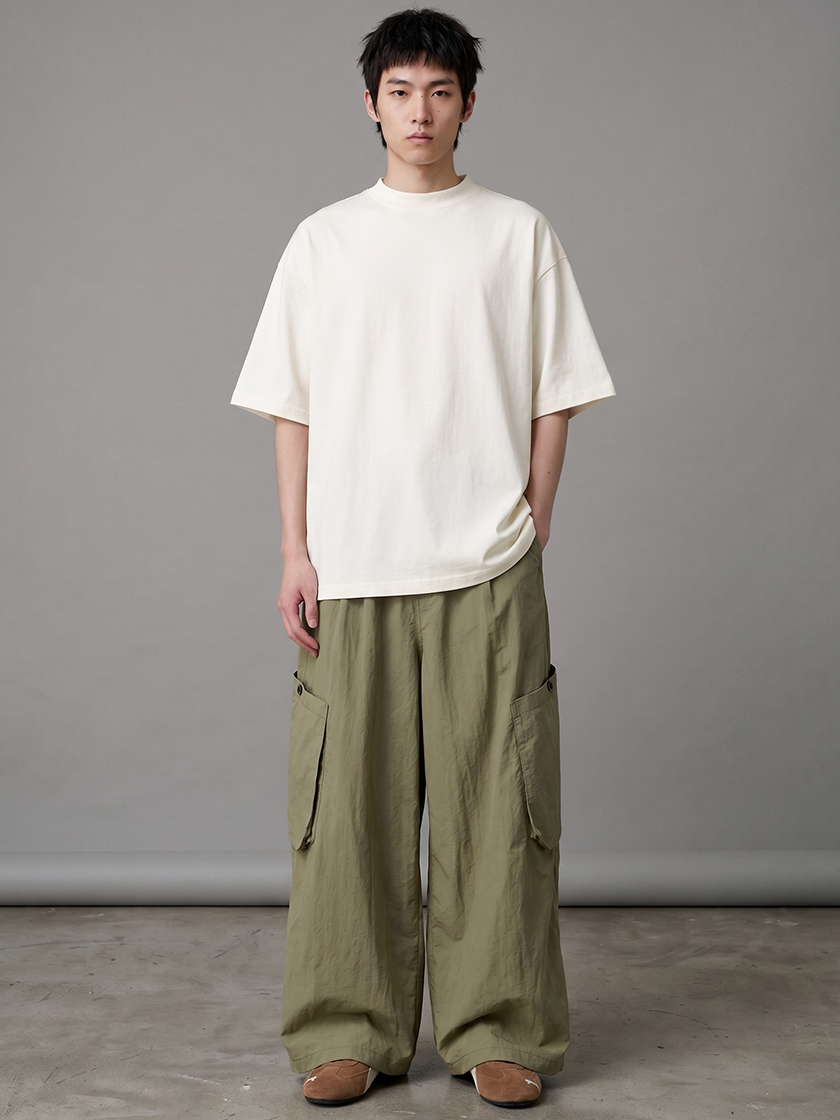 Relaxed Cargo Pants Green