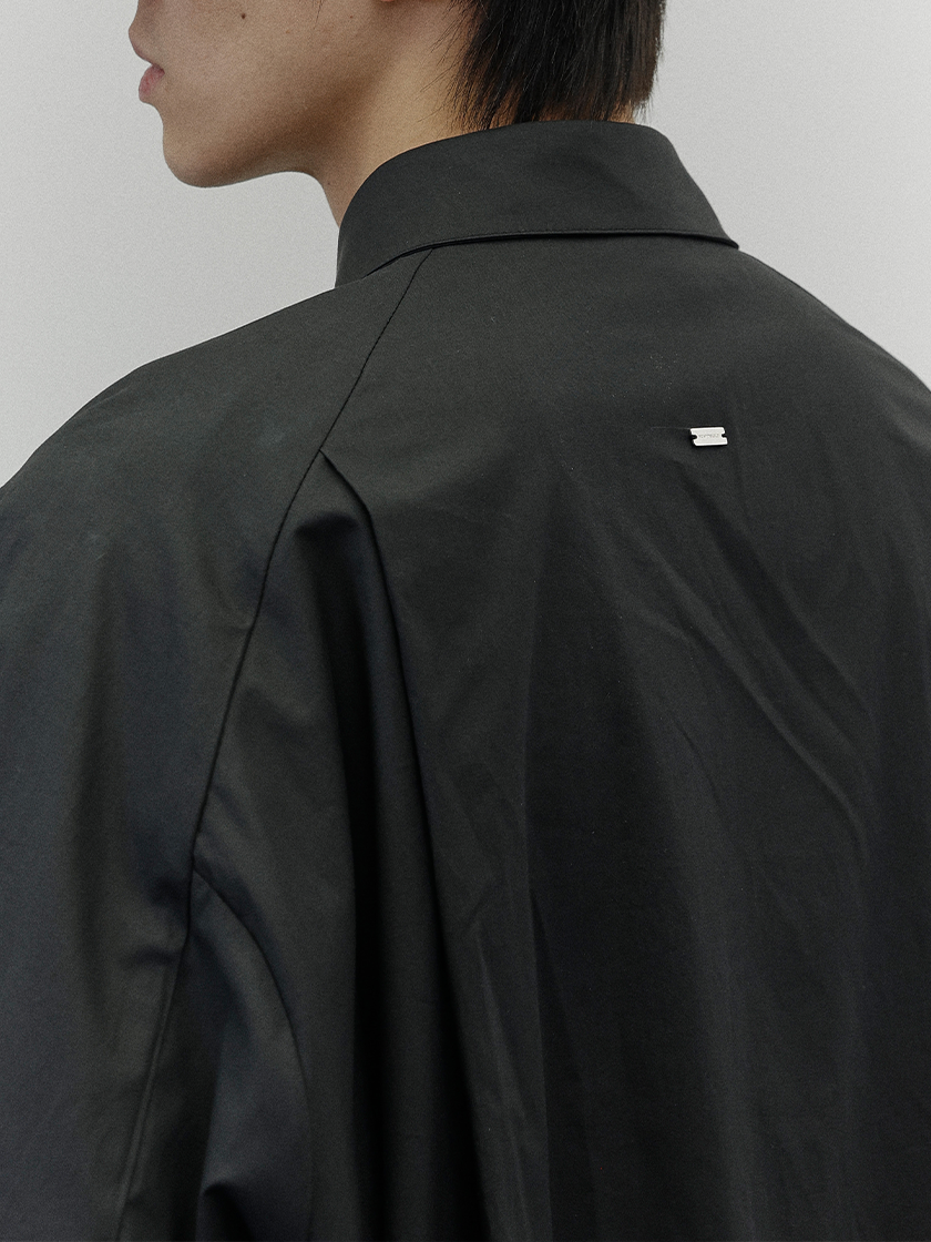 Oversized Balloon Shirt Black