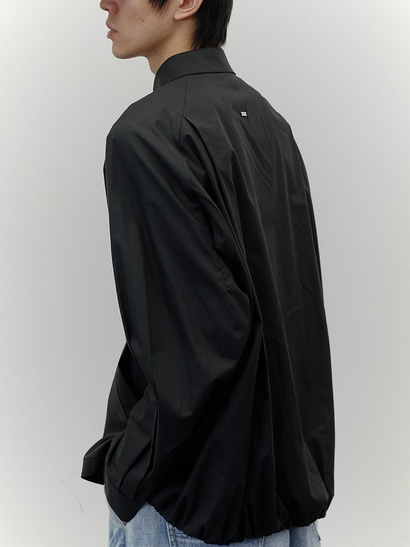 Oversized Balloon Shirt Black