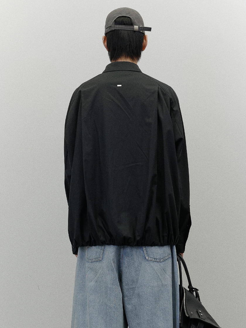 Oversized Balloon Shirt Black