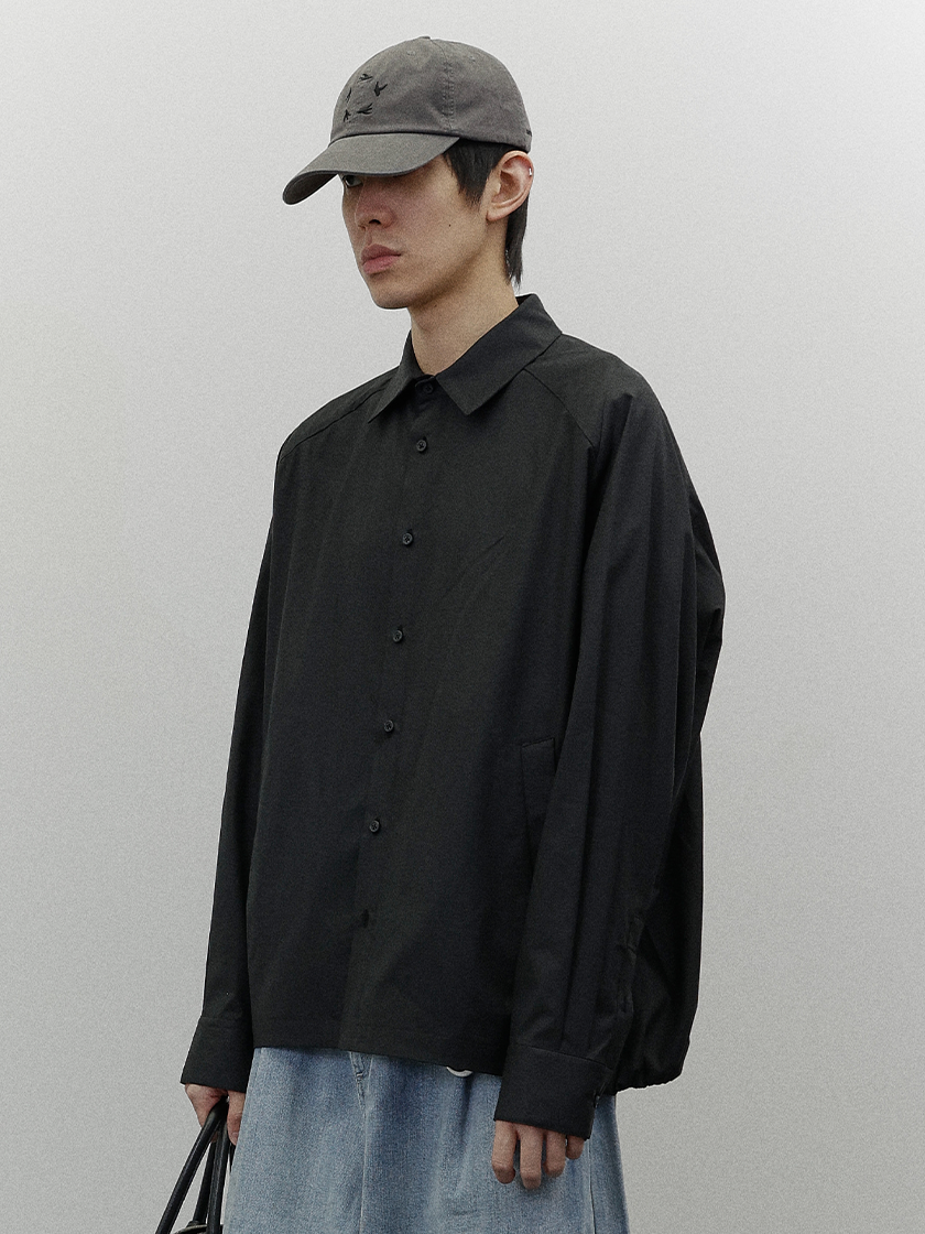 Oversized Balloon Shirt Black