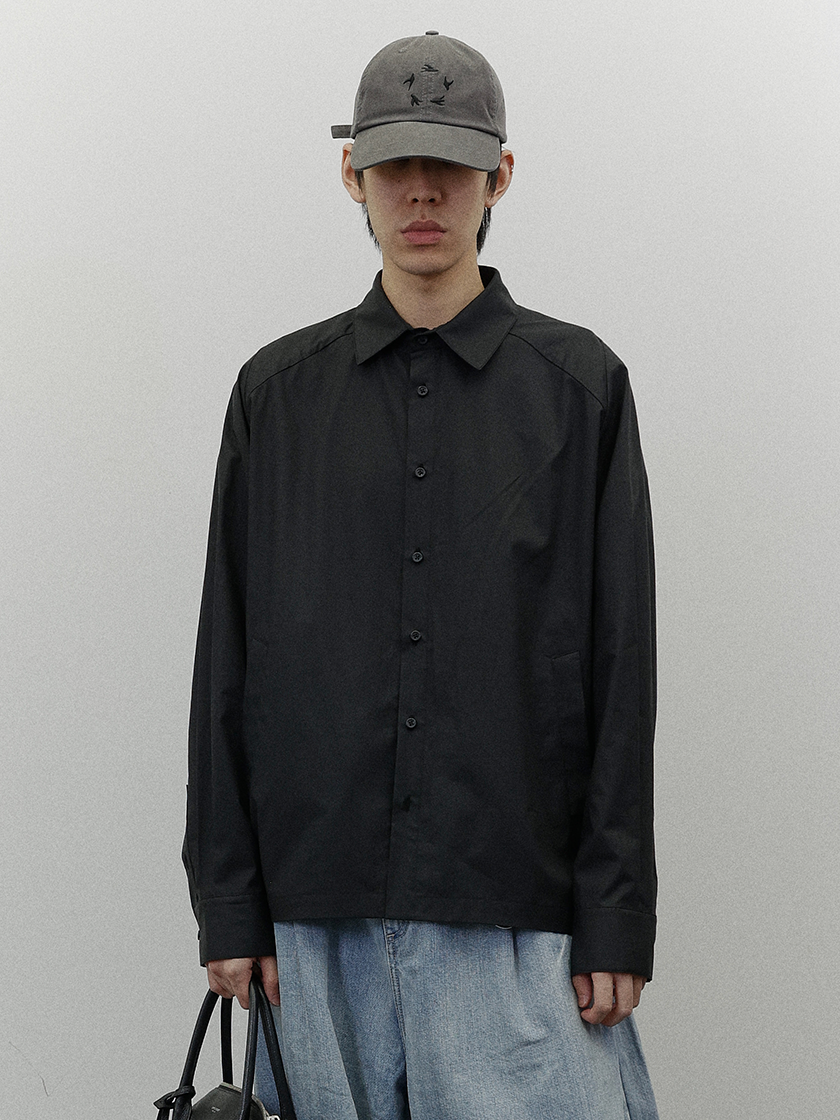 Oversized Balloon Shirt Black