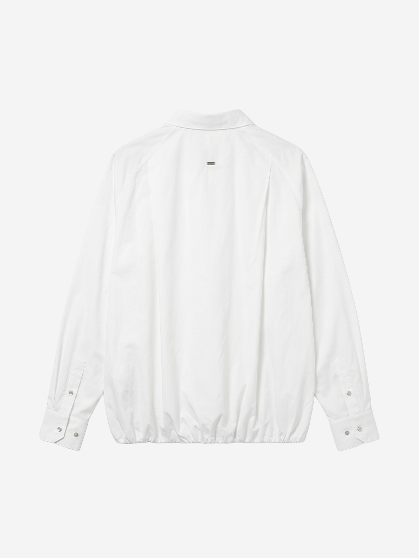 Oversized Balloon Shirt White