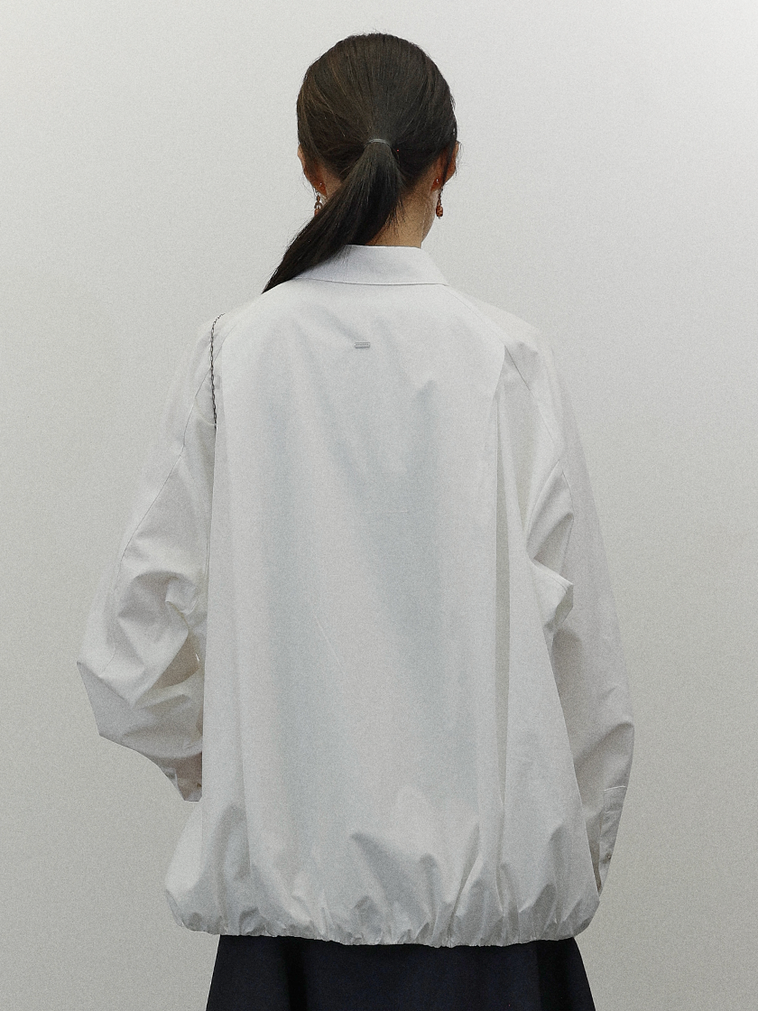 Oversized Balloon Shirt White