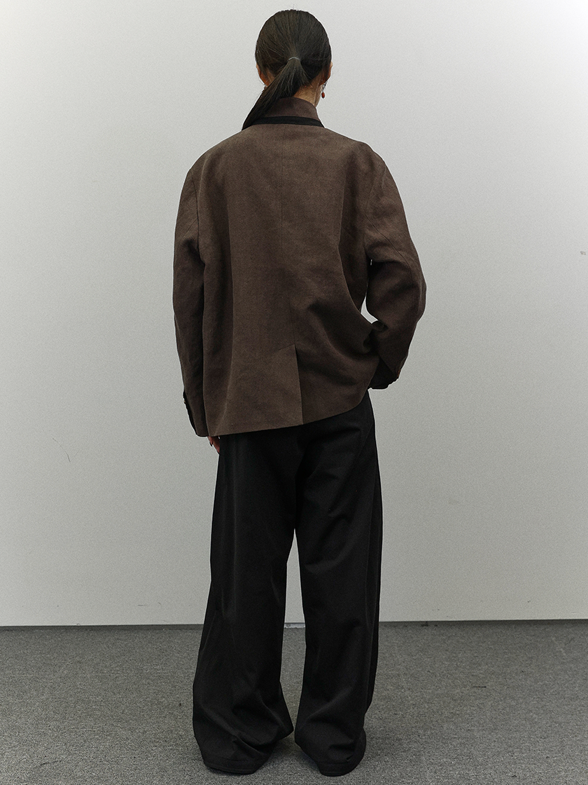 Pleated Wide-Leg Pants