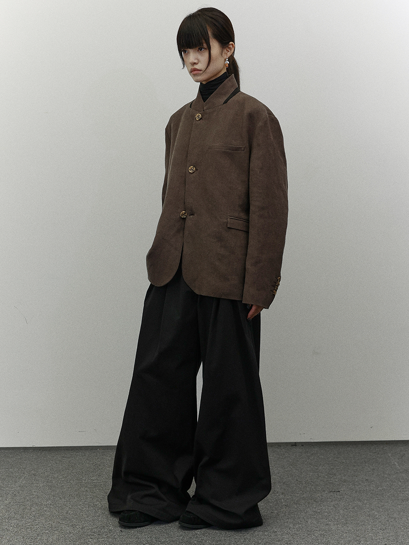 Pleated Wide-Leg Pants