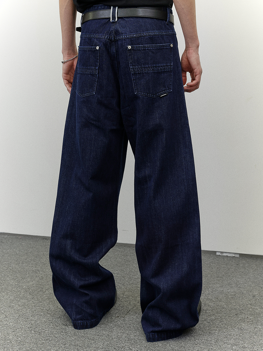 Indigo Blue Baggy Jeans