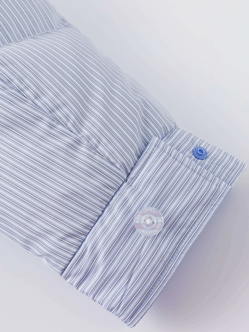Reversible Tie Shirt Puffer