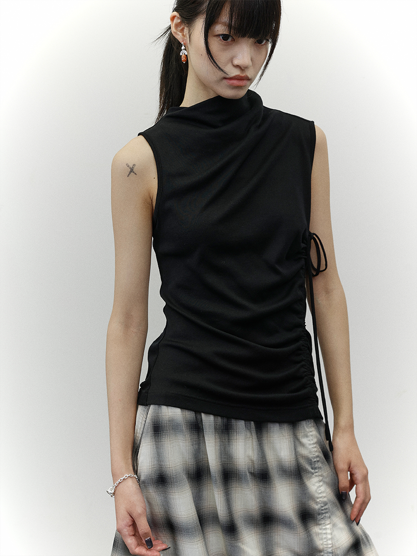 Asymmetric Ruched Top