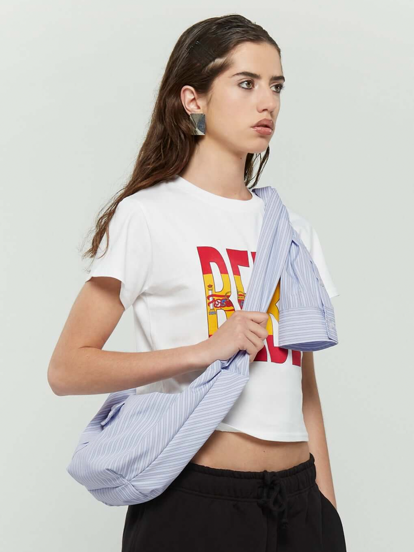 Stripe Shirtsleeve Bag Mini