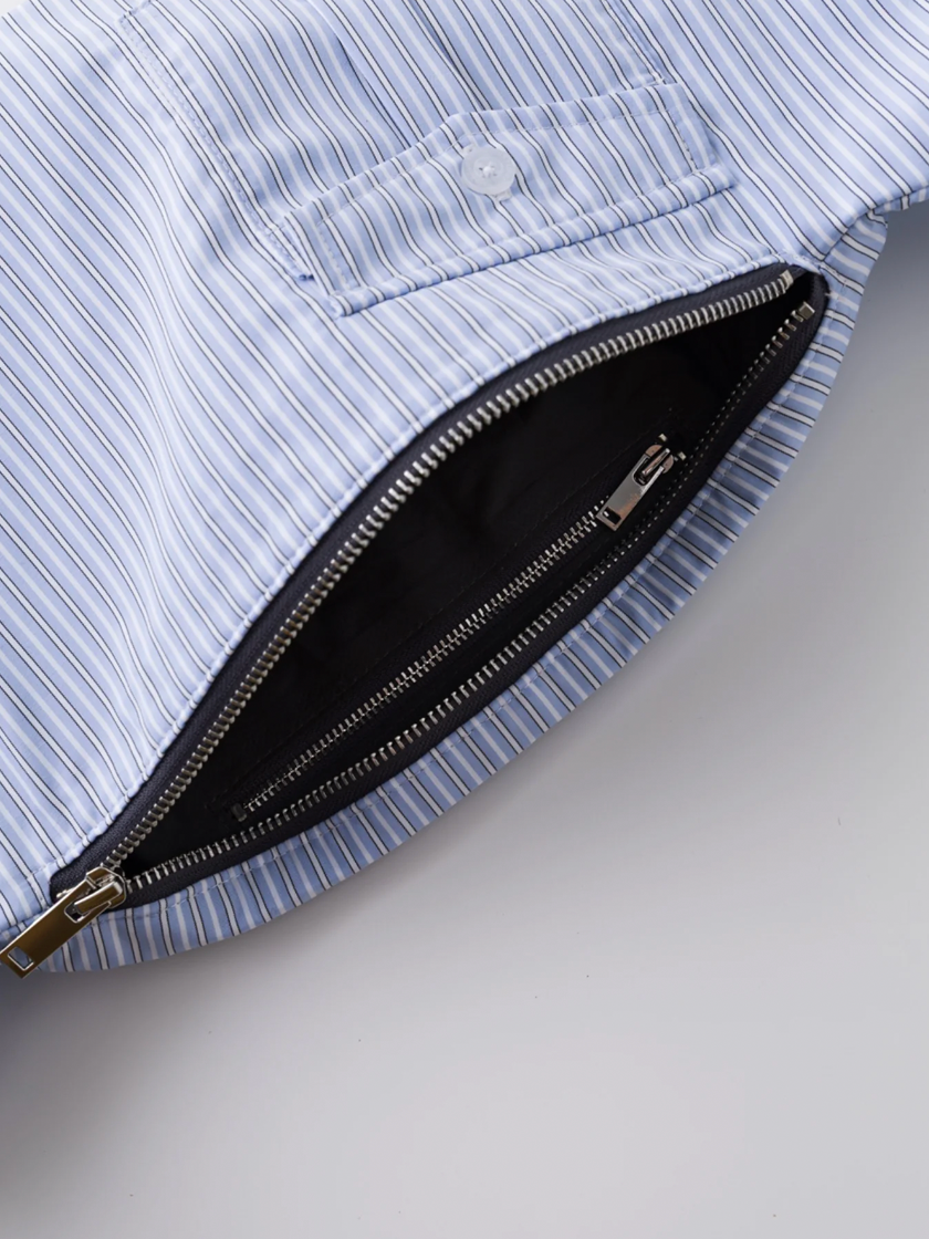Stripe Shirtsleeve Bag Mini