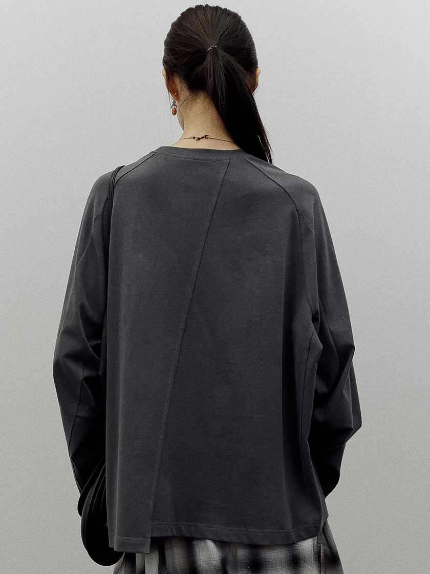 Split Oversized LS T-shirt