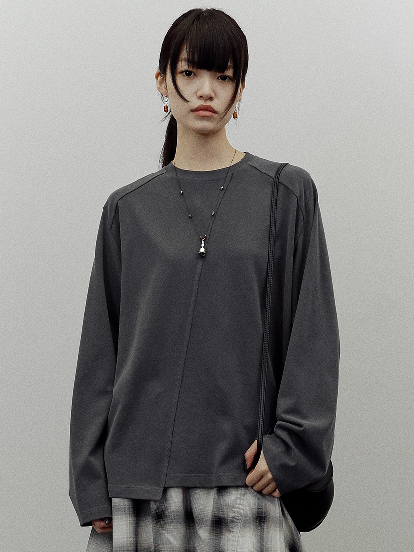 Split Oversized LS T-shirt