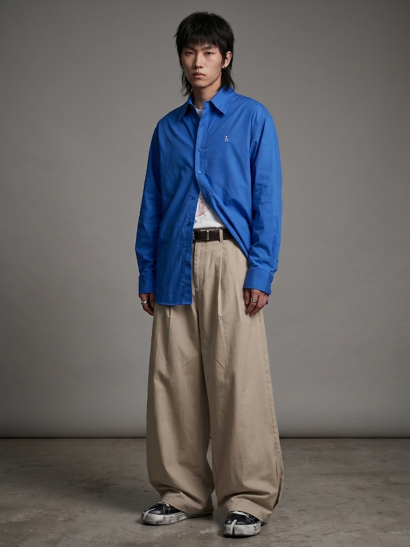Relaxed Pleated Trousers